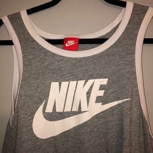 Gray Nike Swoosh Bro Tank